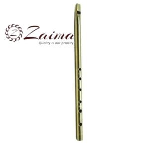Flute Brass Finish - Brand Zaima – Manufactured by Al Yumna Overseas Pvt. Ltd | Ideal for School Band | Professional Brass Construction, Clear Resonant Sound, Durable, Elegant Design, Portable, Lightweight & Ready-to-Play