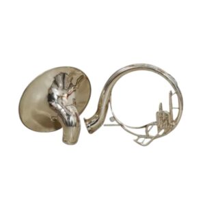 Sousaphone 22-Inch Nickel Plated with Mouthpiece & Hard Case | Brand Zaima – Manufactured by Al Yumna Overseas Pvt. Ltd | Ideal for School Band & Army Band | Professional Nickel Finish, Deep Resonant Sound, Durable, Elegant & Ready-to-Play
