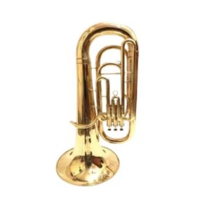 Tuba Bb Brass Finish with Mouthpiece & Hard Case | Brand Zaima – Manufactured by Al Yumna Overseas Pvt. Ltd | Ideal for School Band & Army Band | Professional Brass Construction, Deep Resonant Sound, Durable, Elegant Design & Ready-to-Play