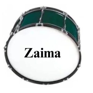 Zaima Heavy Marching Bass Drum-Marching Drum- P.T Drum in Green  Color – Available in 22, 24, 26, and 28 Inches, Featuring Wide Wooden Shell, Round Shape, and Screw Tensions – Perfect for School Bands, Army Bands, and Marching Parades – Manufactured by Al Yumna Overseas Pvt. Ltd.