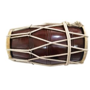 Professional Sheesham Wood Dholak | Handcrafted Indian Folk Musical Drum with Goat Skin Leather Heads | Traditional Rope Tuning for Authentic Sound | Rich Brown Finish | Ideal for Bhajan, Folk & Classical Music | Brand Zaima by Al Yumna Overseas Pvt. Ltd.