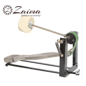 Premium Bass Drum Pedal in Aluminium & Iron with High-Quality Head Ball – Black & Silver Finish – 1 Piece – Durable, Smooth, and Responsive – Ideal for Marching Bands & Drummers – Brand Zaima, Manufactured by Al Yumna Overseas Pvt. Ltd.