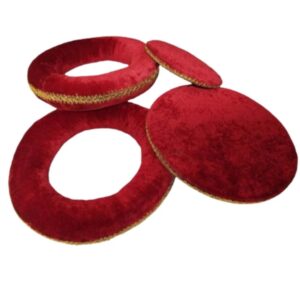 Premium Velvet Tabla Cushion Set by Zaima – One Pair of Soft, Supportive, Durable Cushions for Enhanced Stability and Comfort, Expertly Crafted by Al Yumna Overseas Pvt. Ltd for Professional and Beginner Tabla Players